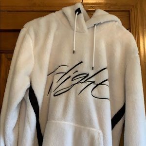 fuzzy jordan sweatshirt